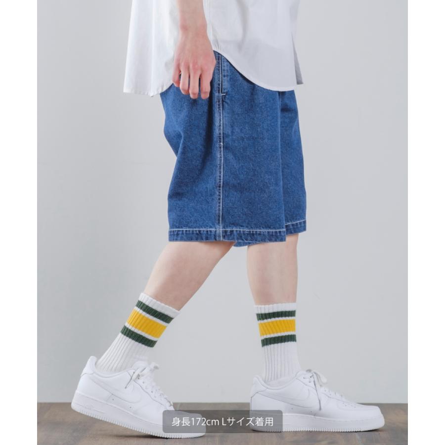 ショートパンツ ユニセックス SIDEWAY STANCE サイドウェイスタンス ハーフパンツ バギーショーツ 短パン デニムパンツ | improves | 03