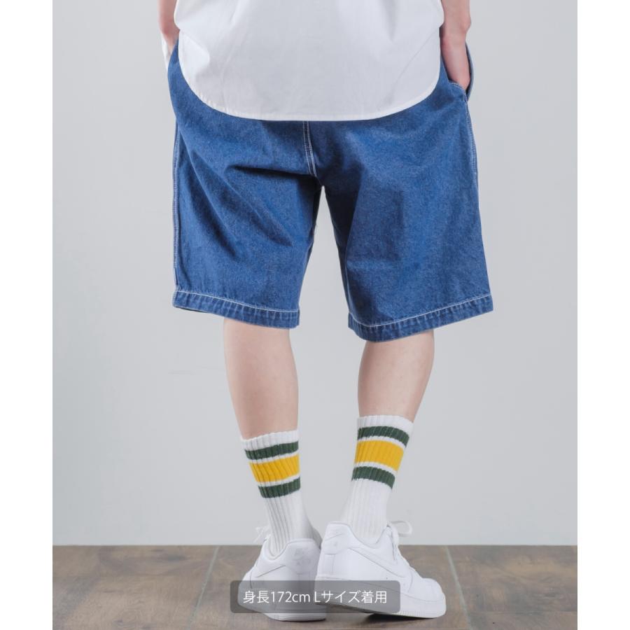 ショートパンツ ユニセックス SIDEWAY STANCE サイドウェイスタンス ハーフパンツ バギーショーツ 短パン デニムパンツ | improves | 05