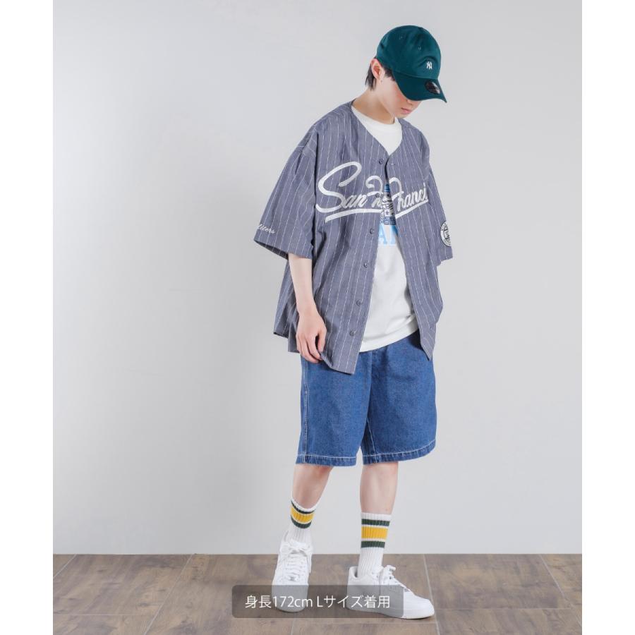 ショートパンツ ユニセックス SIDEWAY STANCE サイドウェイスタンス ハーフパンツ バギーショーツ 短パン デニムパンツ | improves | 06