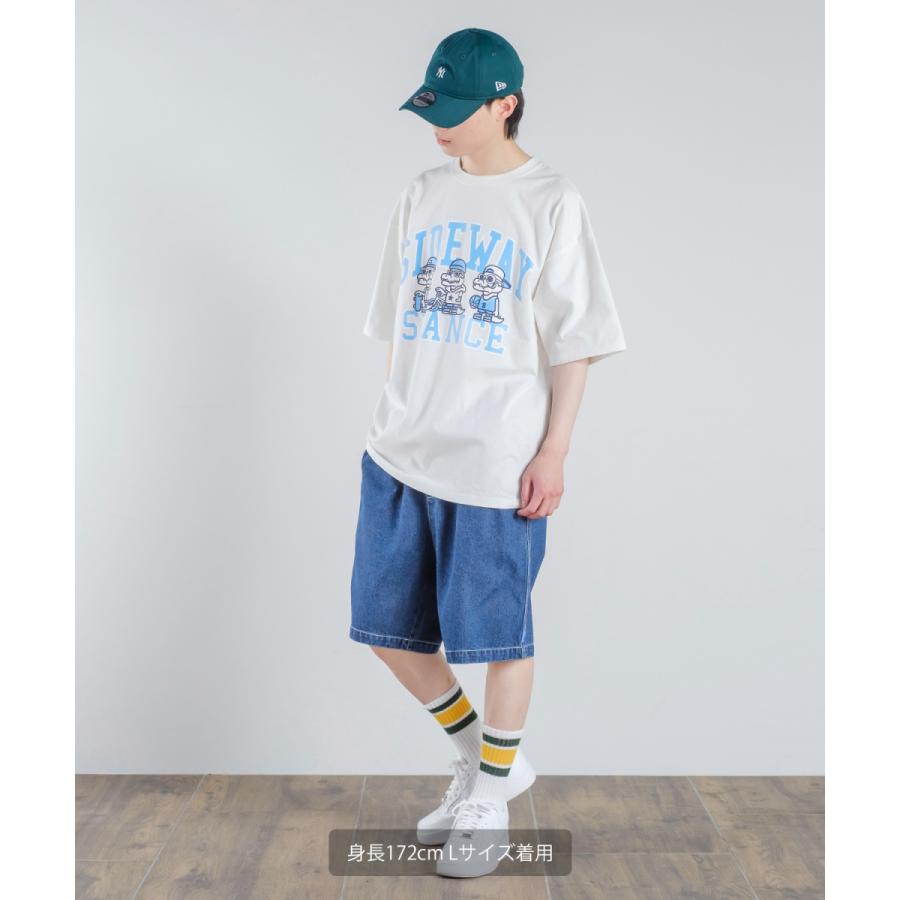 ショートパンツ ユニセックス SIDEWAY STANCE サイドウェイスタンス ハーフパンツ バギーショーツ 短パン デニムパンツ | improves | 09