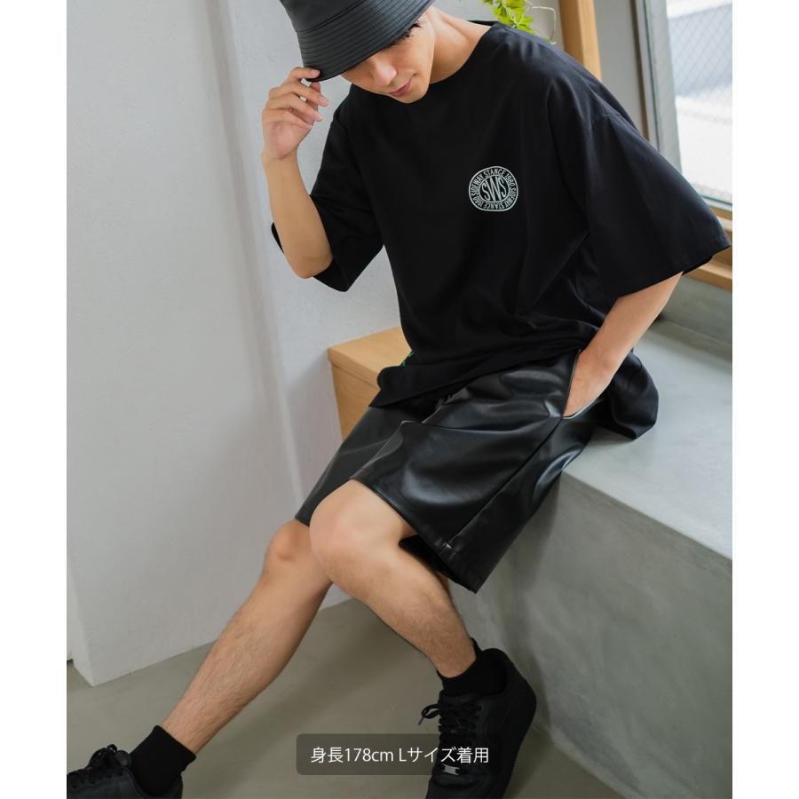 ショートパンツ ユニセックス SIDEWAY STANCE サイドウェイスタンス ハーフパンツ バギーショーツ 短パン レザー | improves | 05