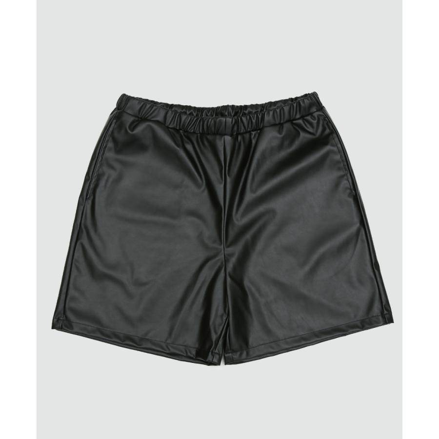 ショートパンツ ユニセックス SIDEWAY STANCE サイドウェイスタンス ハーフパンツ バギーショーツ 短パン レザー | improves | 06