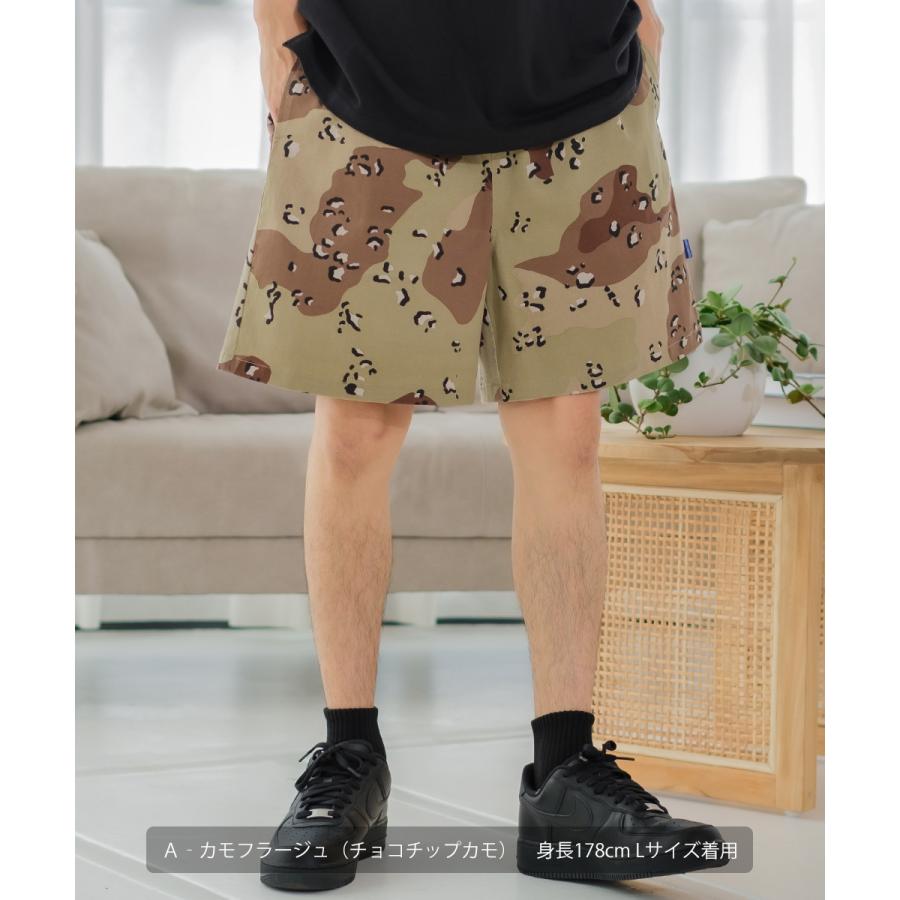 ショートパンツ ユニセックス セットアップ対応 SIDEWAY STANCE サイドウェイスタンス ハーフパンツ バギーショーツ 短パン 迷彩 カモフラ｜improves｜02