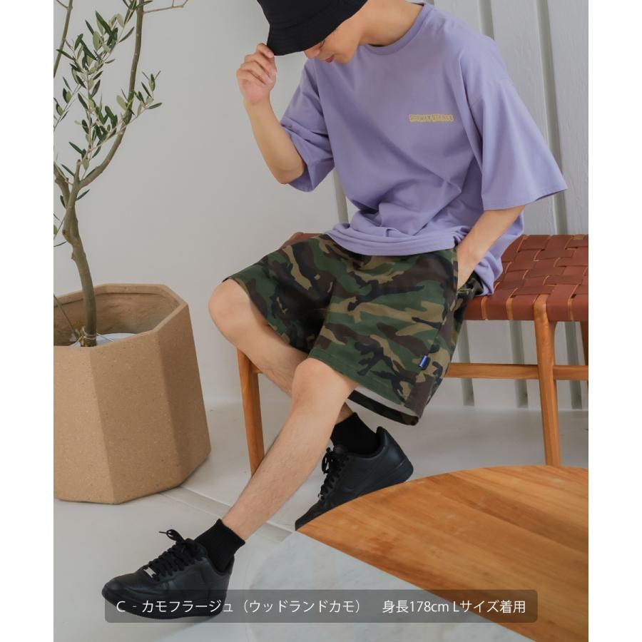ショートパンツ ユニセックス セットアップ対応 SIDEWAY STANCE サイドウェイスタンス ハーフパンツ バギーショーツ 短パン 迷彩 カモフラ | improves | 12
