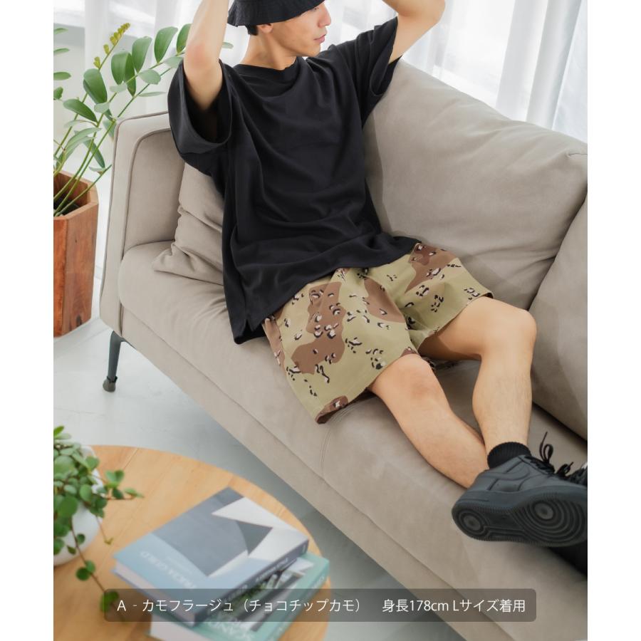 ショートパンツ ユニセックス セットアップ対応 SIDEWAY STANCE サイドウェイスタンス ハーフパンツ バギーショーツ 短パン 迷彩 カモフラ | improves | 04