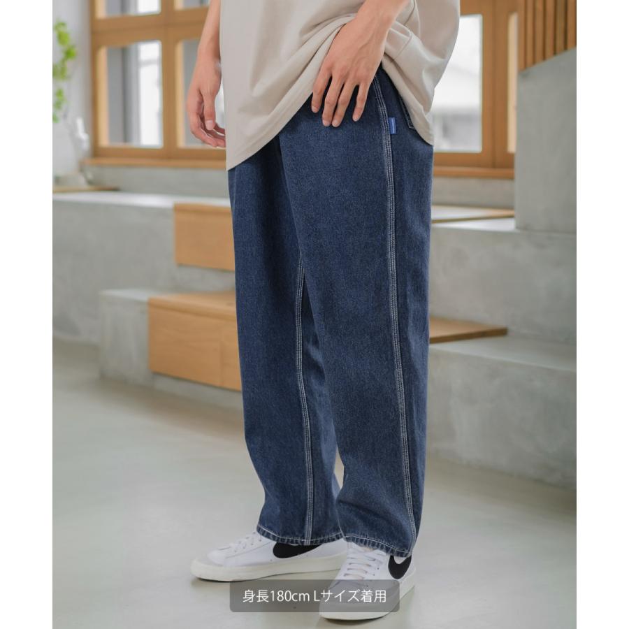 デニムパンツ メンズ ワイドパンツ テーパードパンツ アンクル丈 ジーンズ ユニセックス SIDEWAY STANCE サイドウェイスタンス | improves | 02