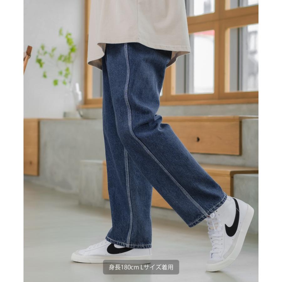 デニムパンツ メンズ ワイドパンツ テーパードパンツ アンクル丈 ジーンズ ユニセックス SIDEWAY STANCE サイドウェイスタンス | improves | 04