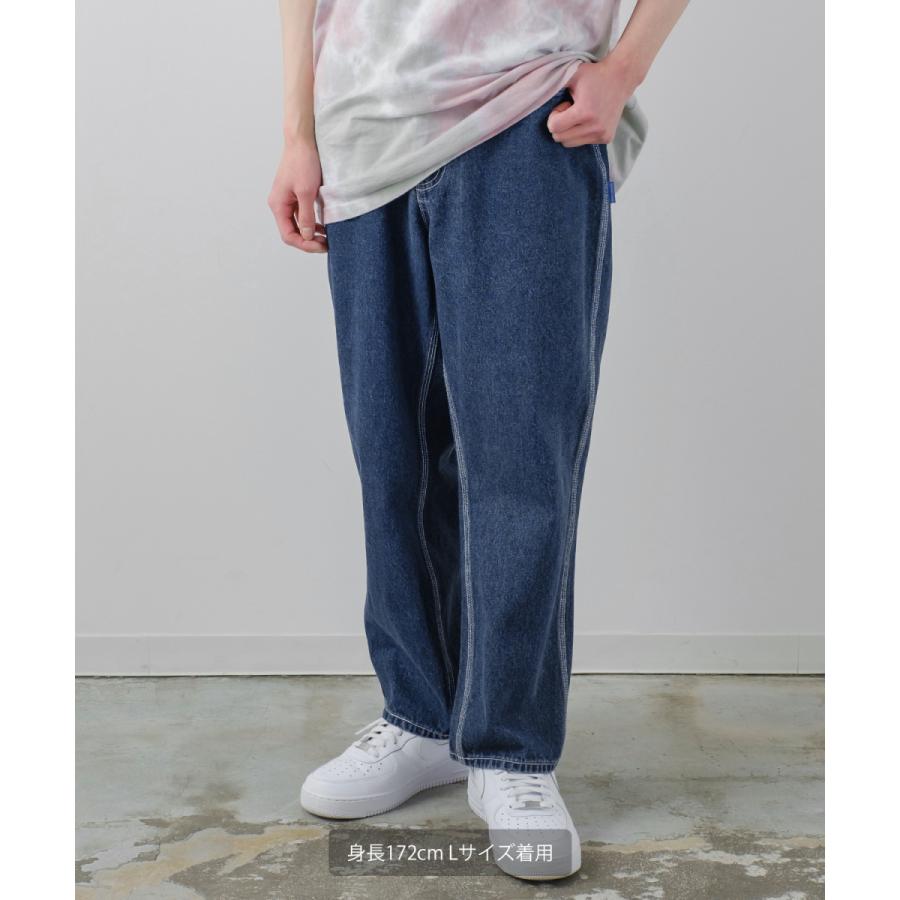 デニムパンツ メンズ ワイドパンツ テーパードパンツ アンクル丈 ジーンズ ユニセックス SIDEWAY STANCE サイドウェイスタンス | improves | 07