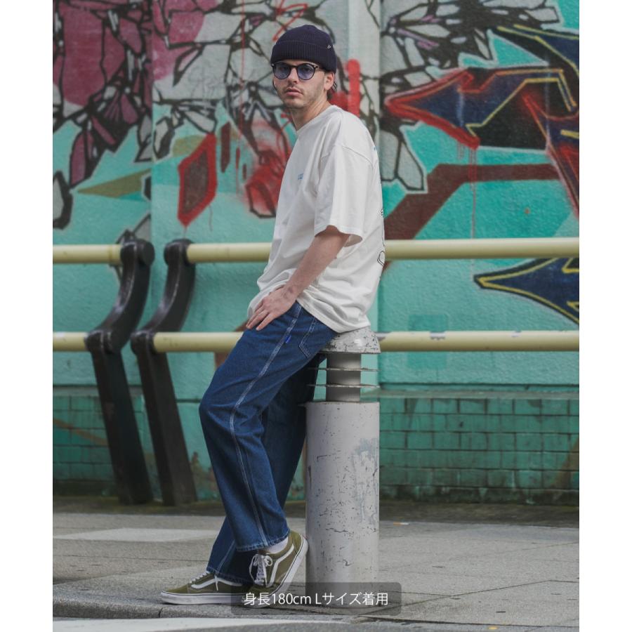デニムパンツ メンズ ワイドパンツ テーパードパンツ アンクル丈 ジーンズ ユニセックス SIDEWAY STANCE サイドウェイスタンス | improves | 08