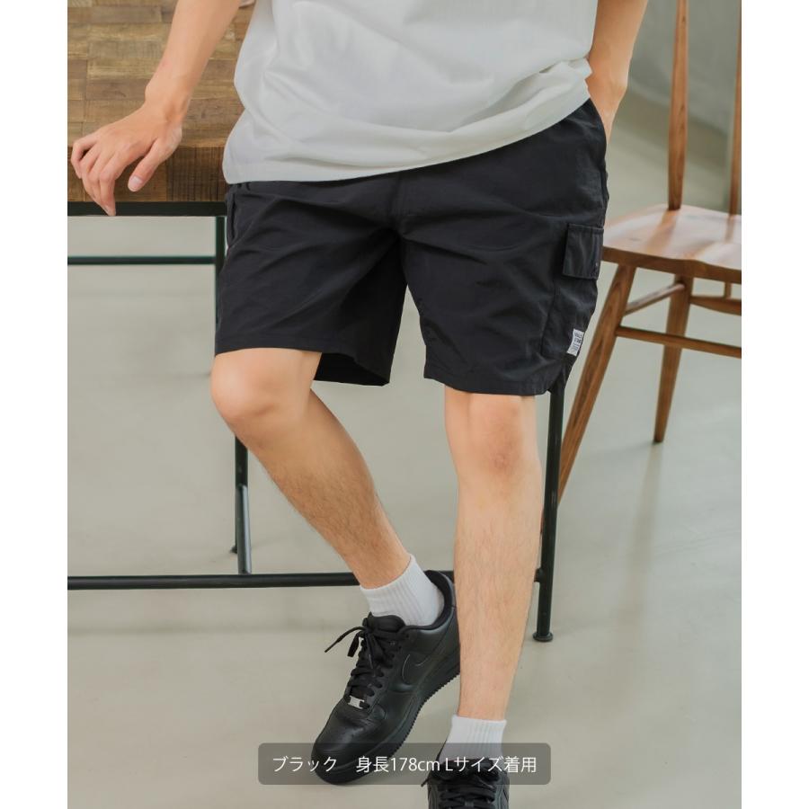 水陸両用 無地 ハーフパンツ ユニセックス SIDEWAY STANCE サイドウェイスタンス ナイロン カーゴパンツ ショートパンツ ショーツ 短パン シャカパン ダンス | improves | 01