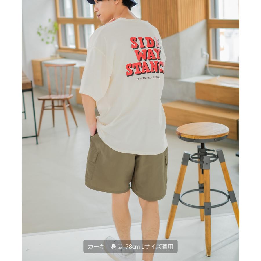 水陸両用 無地 ハーフパンツ ユニセックス SIDEWAY STANCE サイドウェイスタンス ナイロン カーゴパンツ ショートパンツ ショーツ 短パン シャカパン ダンス | improves | 11