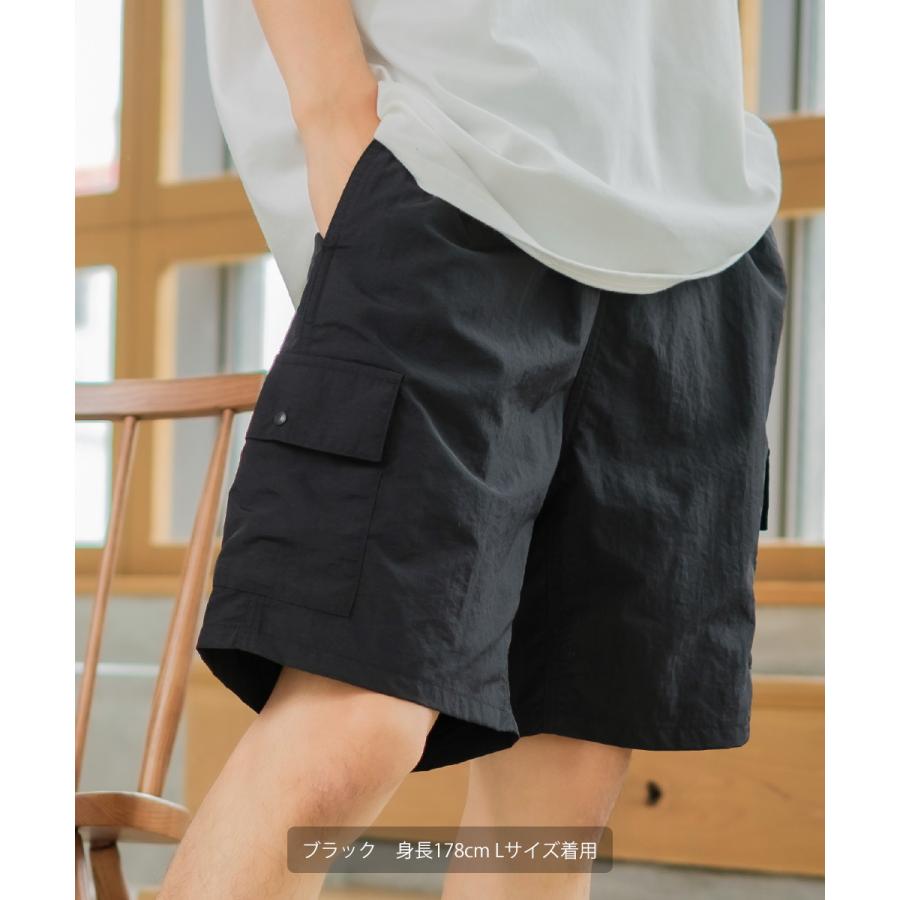 水陸両用 無地 ハーフパンツ ユニセックス SIDEWAY STANCE サイドウェイスタンス ナイロン カーゴパンツ ショートパンツ ショーツ 短パン シャカパン ダンス | improves | 02