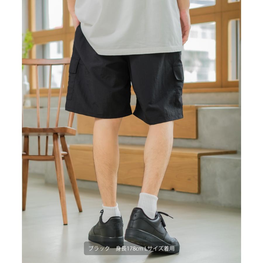 水陸両用 無地 ハーフパンツ ユニセックス SIDEWAY STANCE サイドウェイスタンス ナイロン カーゴパンツ ショートパンツ ショーツ 短パン シャカパン ダンス | improves | 03
