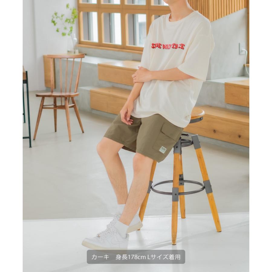 水陸両用 無地 ハーフパンツ ユニセックス SIDEWAY STANCE サイドウェイスタンス ナイロン カーゴパンツ ショートパンツ ショーツ 短パン シャカパン ダンス | improves | 09