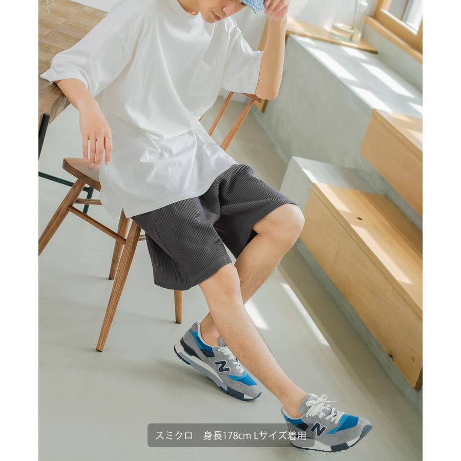 ショートパンツ ユニセックス セットアップ対応 SIDEWAY STANCE サイドウェイスタンス ハーフパンツ ショーツ 半パン 半ズボン スラックス 無地 ワッフル | improves | 11