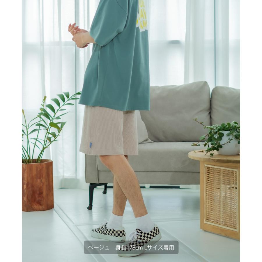 ショートパンツ ユニセックス セットアップ対応 SIDEWAY STANCE サイドウェイスタンス ハーフパンツ ショーツ 半パン 半ズボン スラックス 無地 ワッフル | improves | 14