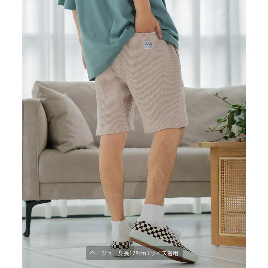 ショートパンツ ユニセックス セットアップ対応 SIDEWAY STANCE サイドウェイスタンス ハーフパンツ ショーツ 半パン 半ズボン スラックス 無地 ワッフル | improves | 15