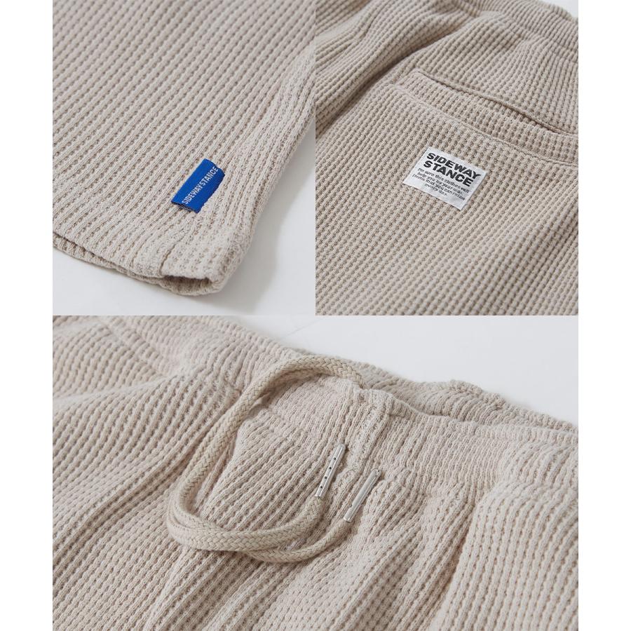 ショートパンツ ユニセックス セットアップ対応 SIDEWAY STANCE サイドウェイスタンス ハーフパンツ ショーツ 半パン 半ズボン スラックス 無地 ワッフル | improves | 18