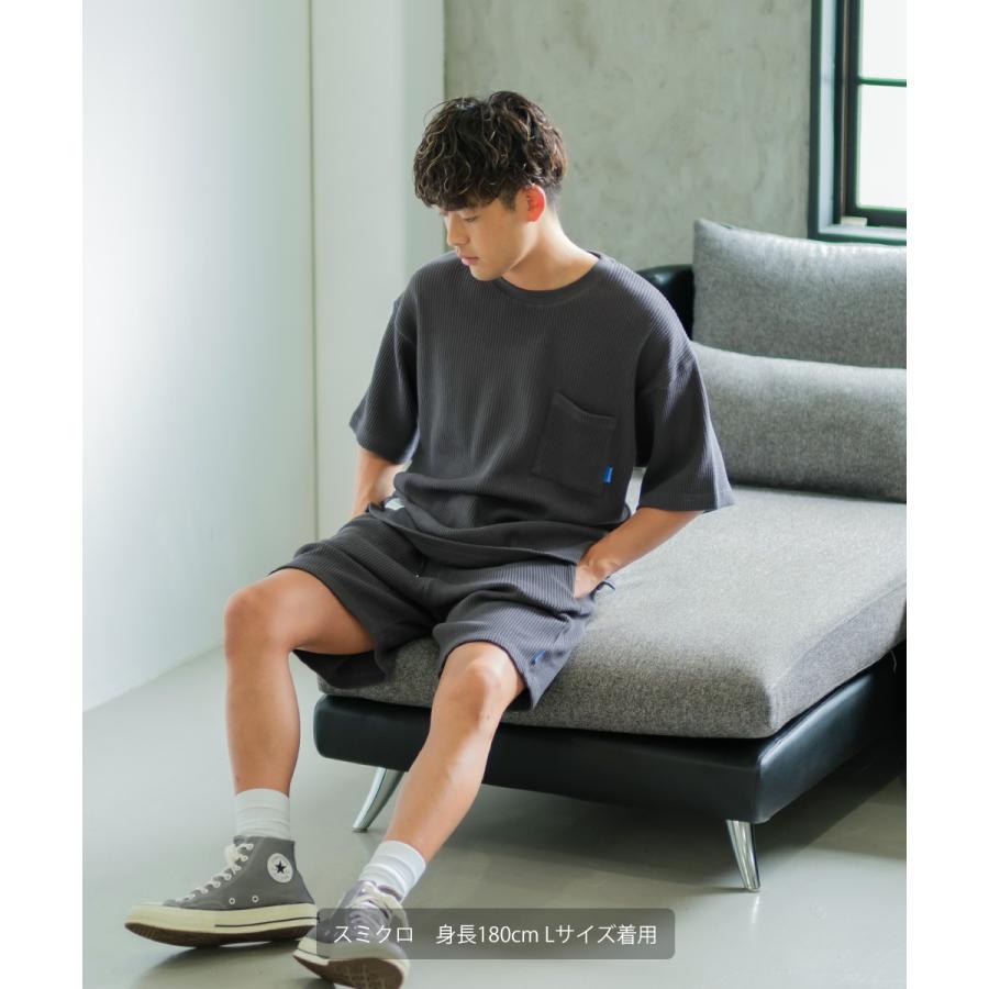 ショートパンツ ユニセックス セットアップ対応 SIDEWAY STANCE サイドウェイスタンス ハーフパンツ ショーツ 半パン 半ズボン スラックス 無地 ワッフル | improves | 07