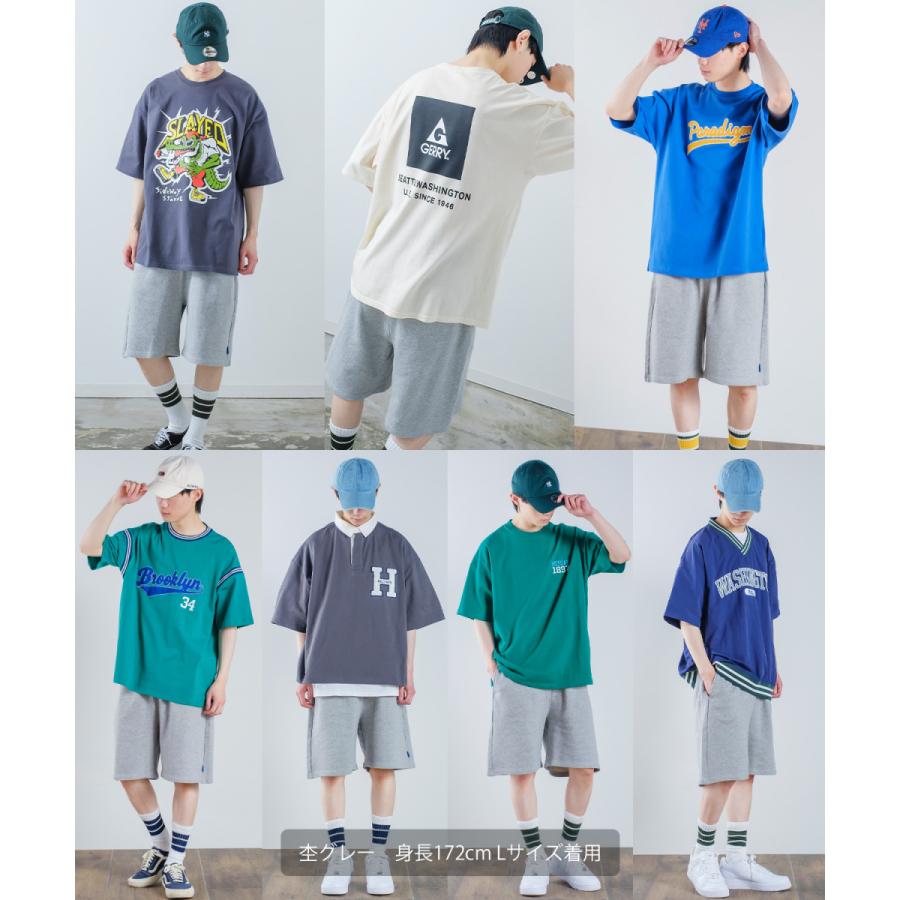 ハーフパンツ メンズ ショートパンツ スウェット ダンス 無地 ジョガーパンツ イージーパンツ | improves | 17