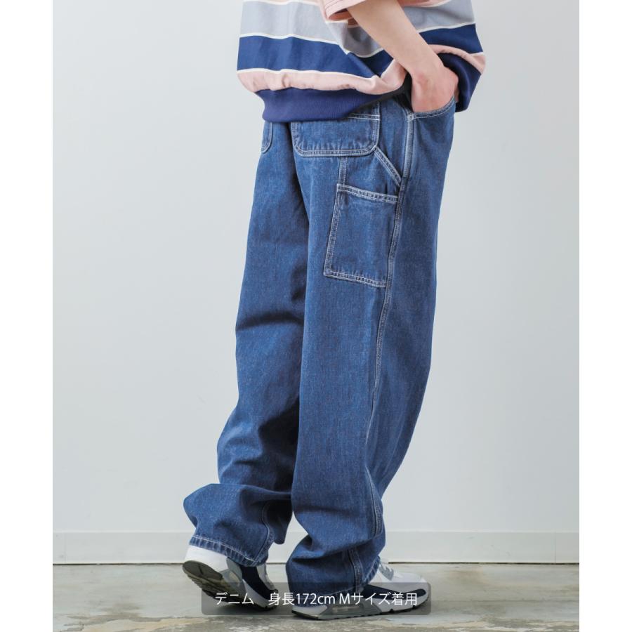 【セットアップ対応】デニムペインターパンツ メンズ ワイドパンツ バルーンシルエット ジーンズ ゆったり 大きいサイズ | improves | 12