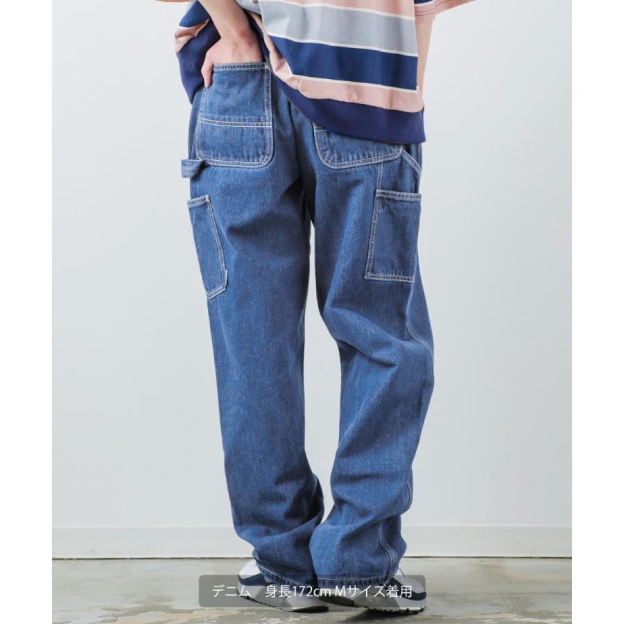 【セットアップ対応】デニムペインターパンツ メンズ ワイドパンツ バルーンシルエット ジーンズ ゆったり 大きいサイズ | improves | 13