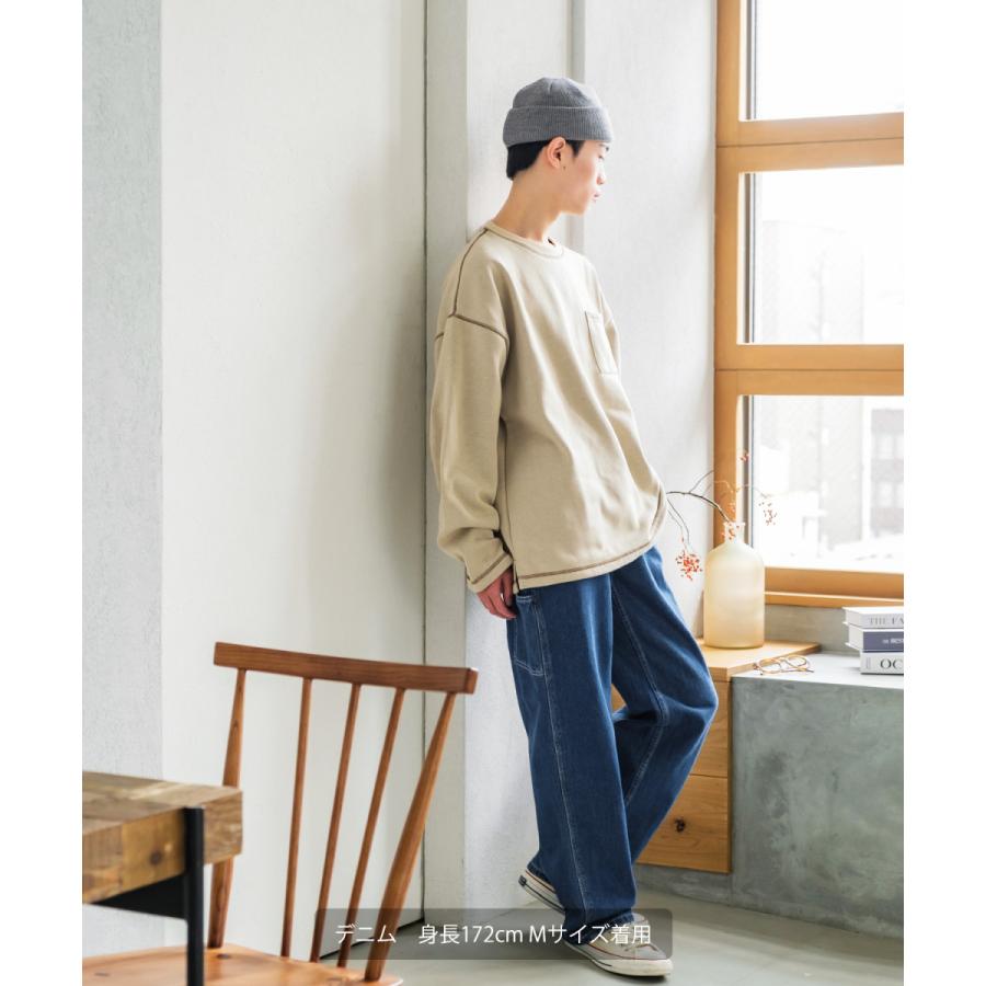 【セットアップ対応】デニムペインターパンツ メンズ ワイドパンツ バルーンシルエット ジーンズ ゆったり 大きいサイズ | improves | 15