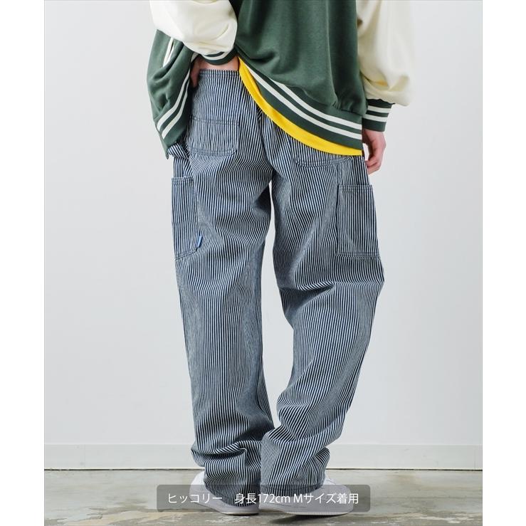 【セットアップ対応】デニムペインターパンツ メンズ ワイドパンツ バルーンシルエット ジーンズ ゆったり 大きいサイズ | improves | 04