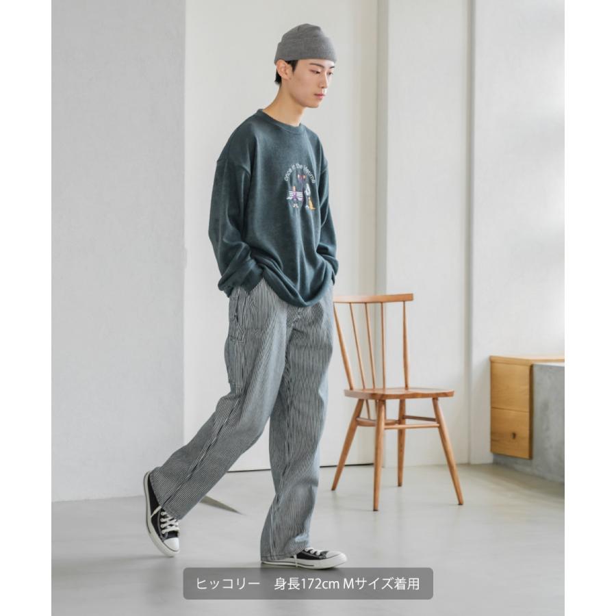 【セットアップ対応】デニムペインターパンツ メンズ ワイドパンツ バルーンシルエット ジーンズ ゆったり 大きいサイズ | improves | 06