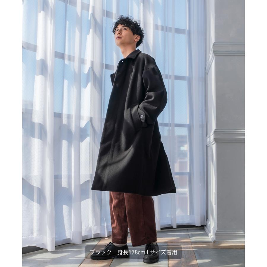 improves ショップコート メンズ ロングコート メルトン テック