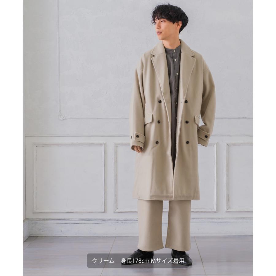 【セットアップ対応】メルトン1タックワイドパンツ メンズ テックメルトン ボトムス バギーパンツ イージーパンツ アンクル丈 暖かい 起毛 ゆったり | improves | 15