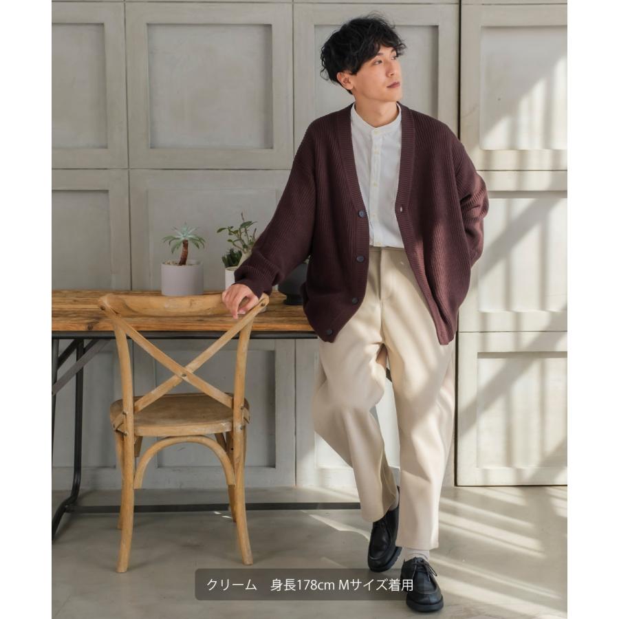 【セットアップ対応】メルトン1タックワイドパンツ メンズ テックメルトン ボトムス バギーパンツ イージーパンツ アンクル丈 暖かい 起毛 ゆったり | improves | 17