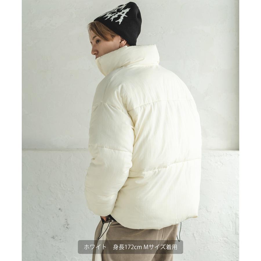 中綿スタンドダウンジャケット メンズ 撥水 コクーンシルエット 大きいサイズ ゆったり ビッグシルエット オーバーサイズ 韓国ファッション ストリート |  | 17