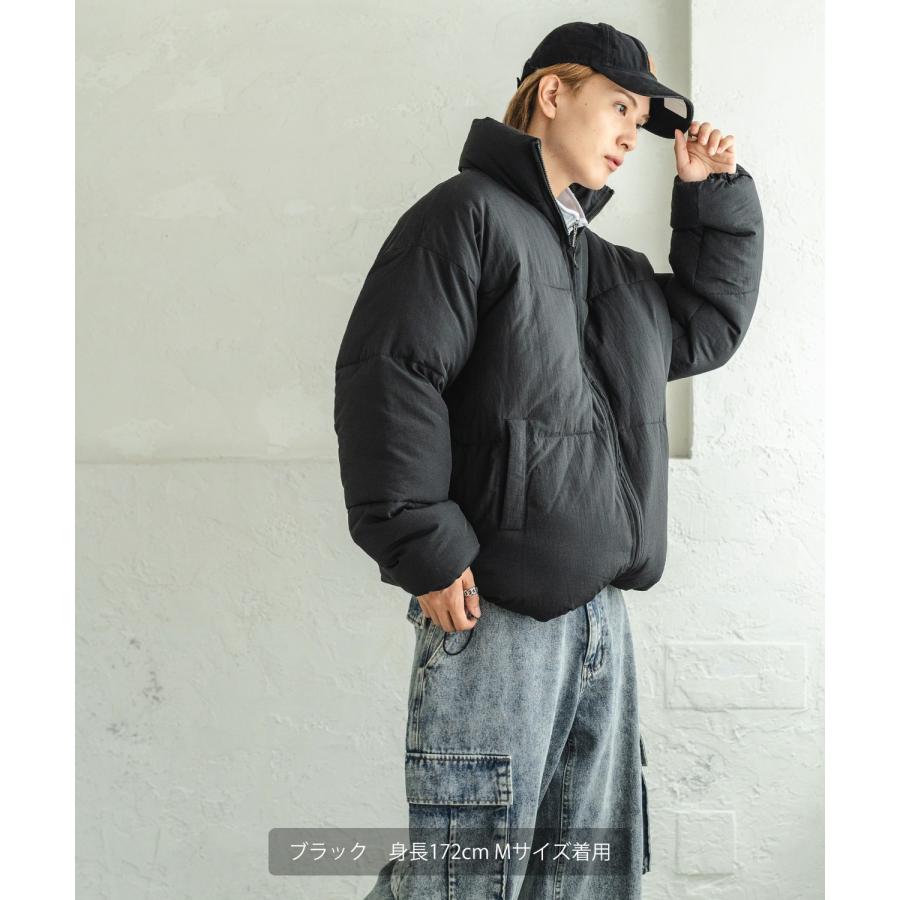 中綿スタンドダウンジャケット メンズ 撥水 コクーンシルエット 大きいサイズ ゆったり ビッグシルエット オーバーサイズ 韓国ファッション ストリート |  | 05