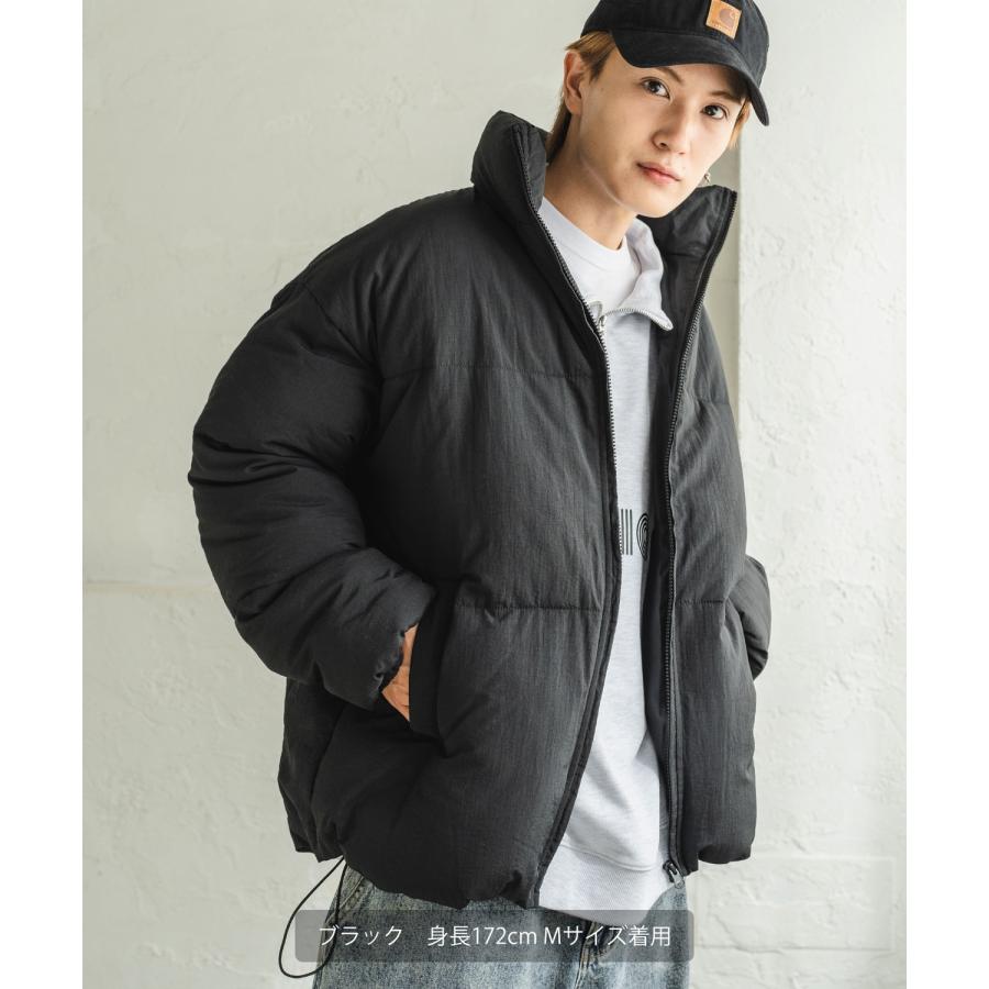 中綿スタンドダウンジャケット メンズ 撥水 コクーンシルエット 大きいサイズ ゆったり ビッグシルエット オーバーサイズ 韓国ファッション ストリート |  | 06