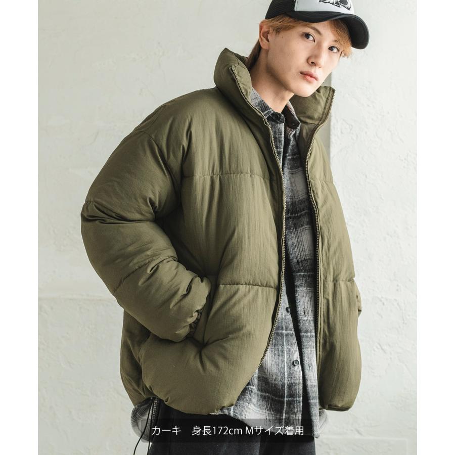 中綿スタンドダウンジャケット メンズ 撥水 コクーンシルエット 大きいサイズ ゆったり ビッグシルエット オーバーサイズ 韓国ファッション ストリート |  | 09