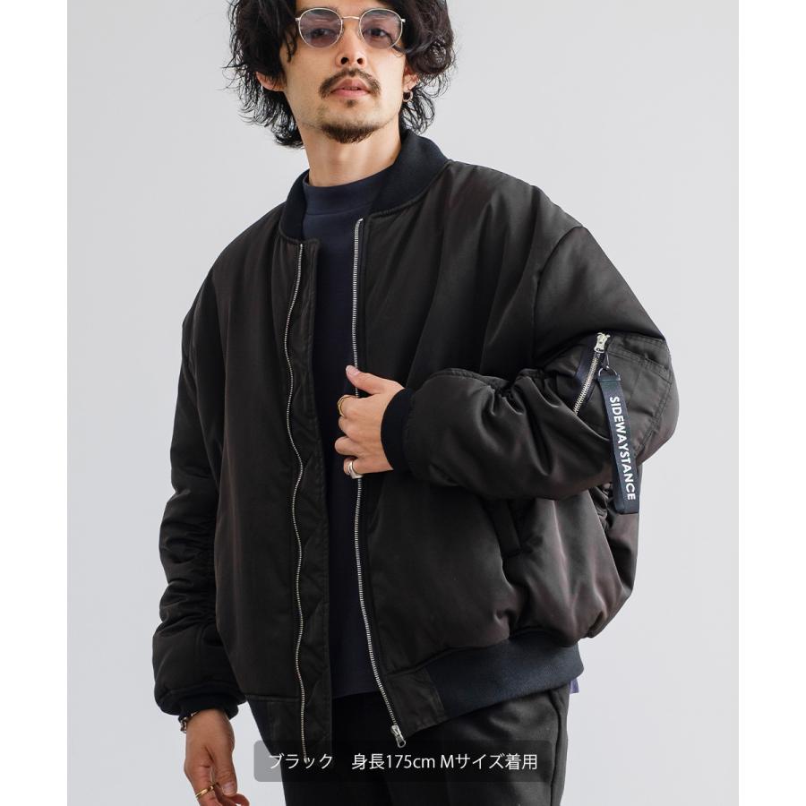 古着 JEANTEX ブルー 総柄 ナイロンジャケット ビッグシルエット improves ビッグシルエットMA-1ジャケット メンズ コクーン