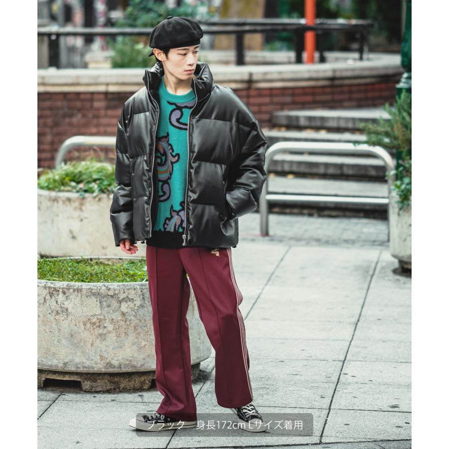 improves（インプローブス） 中綿スタンドレザーダウンジャケット