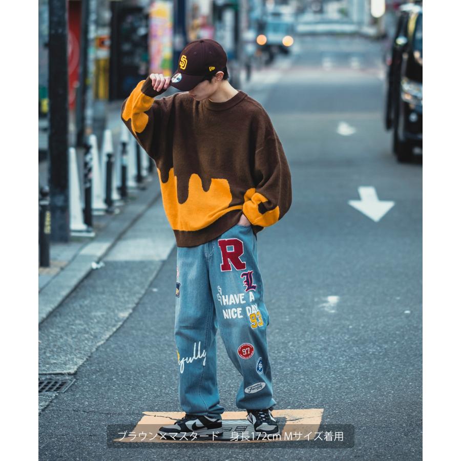 improves ニット セーター メンズ SIDEWAY STANCE サイドウェイ improves ニット セーター メンズ SIDEWAY STANCE サイドウェイ
