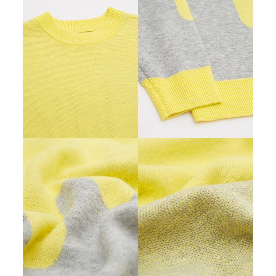 ニット セーター メンズ SIDEWAY STANCE サイドウェイスタンス モヘアタッチ 総柄 ドリップ柄 オーバーサイズ 大きめ アメカジ スケーター ストリート 韓国 | improves | 23