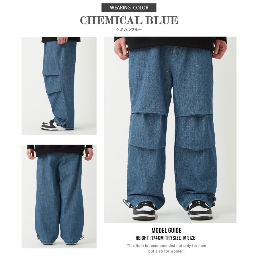 デニムパンツ メンズ SIDEWAY STANCE サイドウェイスタンス ジーンズ ワイドパンツ スノーパンツ イージーパンツ スラブデニム | improves | 17