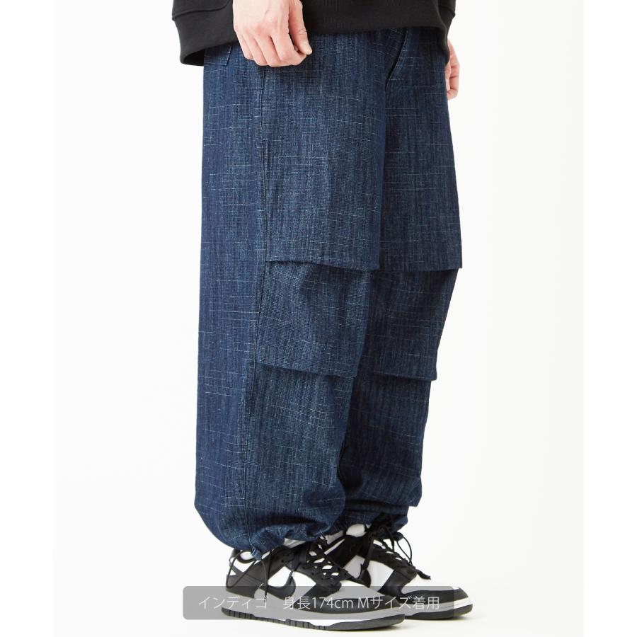 デニムパンツ メンズ SIDEWAY STANCE サイドウェイスタンス ジーンズ ワイドパンツ スノーパンツ イージーパンツ スラブデニム | improves | 07
