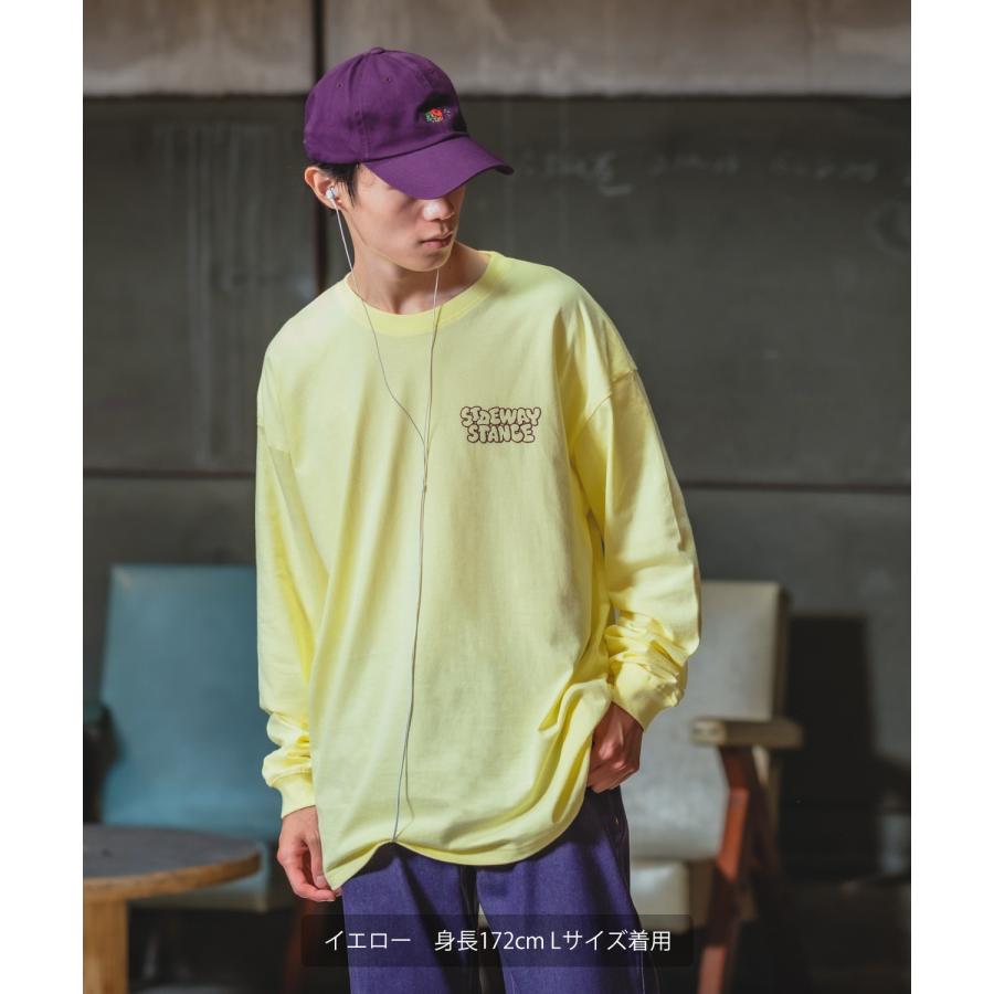 長袖Tシャツ メンズ SIDEWAY STANCE サイドウェイスタンス オリジナルプリント グラフィック ロンT バックプリント ロゴ オーバーサイズ 大きめ | improves | 19