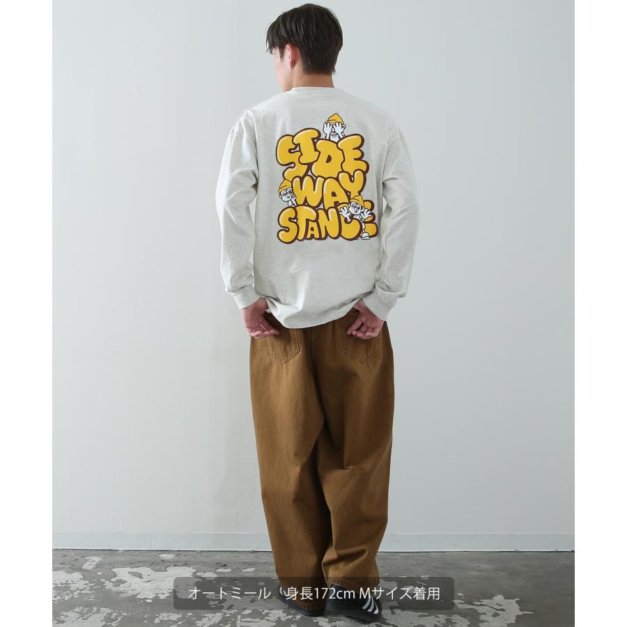 長袖Tシャツ メンズ SIDEWAY STANCE サイドウェイスタンス オリジナルプリント グラフィック ロンT バックプリント ロゴ オーバーサイズ 大きめ | improves | 09