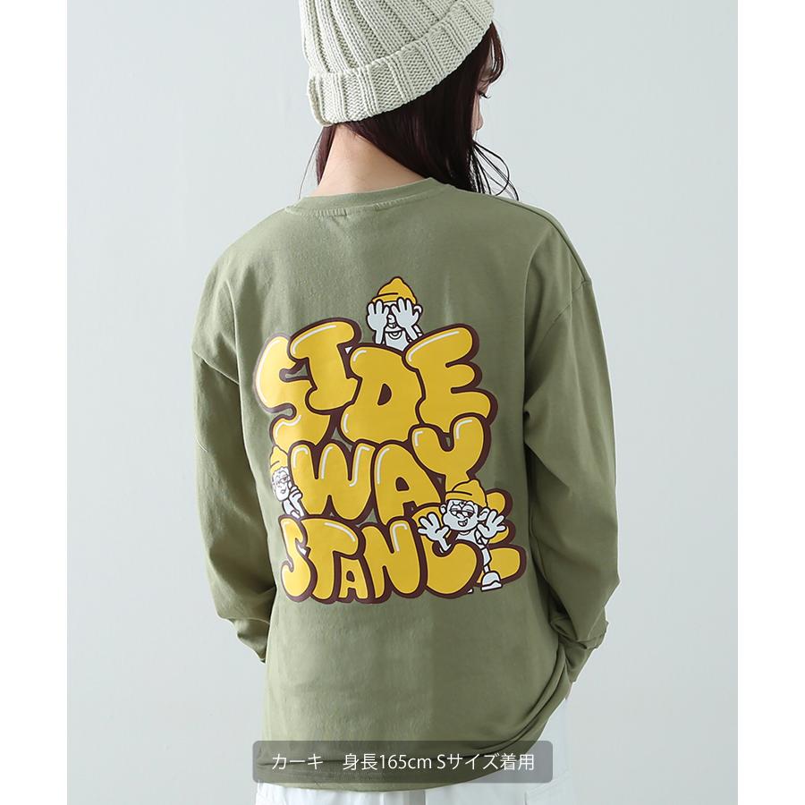 長袖Tシャツ メンズ SIDEWAY STANCE サイドウェイスタンス オリジナルプリント グラフィック ロンT バックプリント ロゴ オーバーサイズ 大きめ | improves | 11