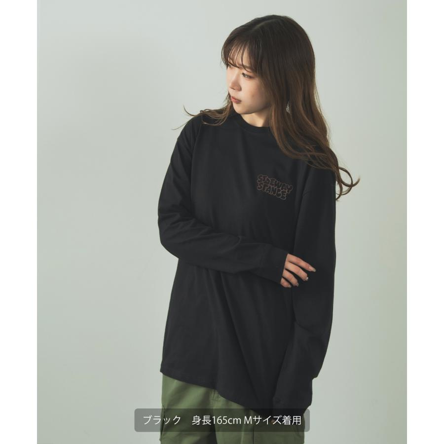 長袖Tシャツ メンズ SIDEWAY STANCE サイドウェイスタンス オリジナルプリント グラフィック ロンT バックプリント ロゴ オーバーサイズ 大きめ | improves | 14