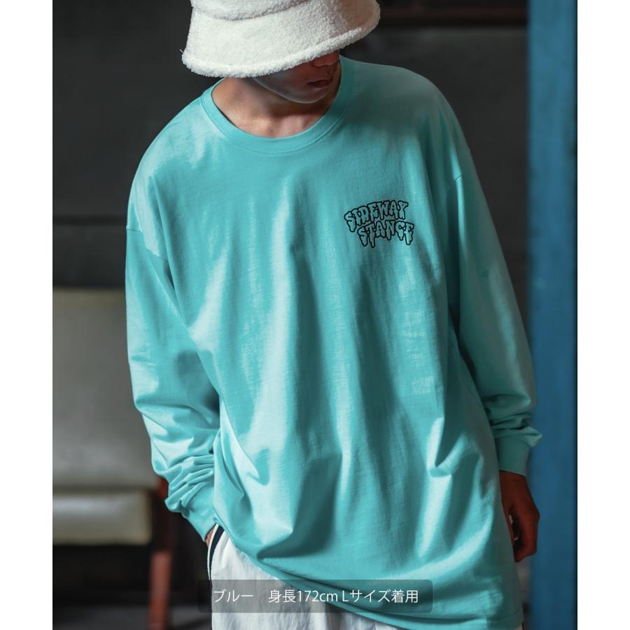 長袖Tシャツ メンズ SIDEWAY STANCE サイドウェイスタンス オリジナルプリント グラフィック バックプリント ロンT 通行止め オーバーサイズ 大きめ | improves | 16
