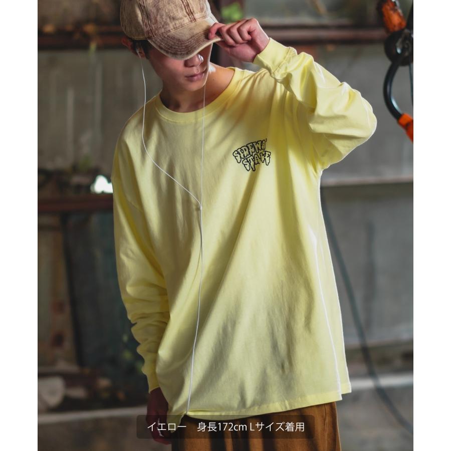 長袖Tシャツ メンズ SIDEWAY STANCE サイドウェイスタンス オリジナルプリント グラフィック バックプリント ロンT 通行止め オーバーサイズ 大きめ | improves | 19