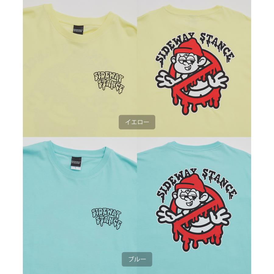 長袖Tシャツ メンズ SIDEWAY STANCE サイドウェイスタンス オリジナルプリント グラフィック バックプリント ロンT 通行止め オーバーサイズ 大きめ | improves | 23