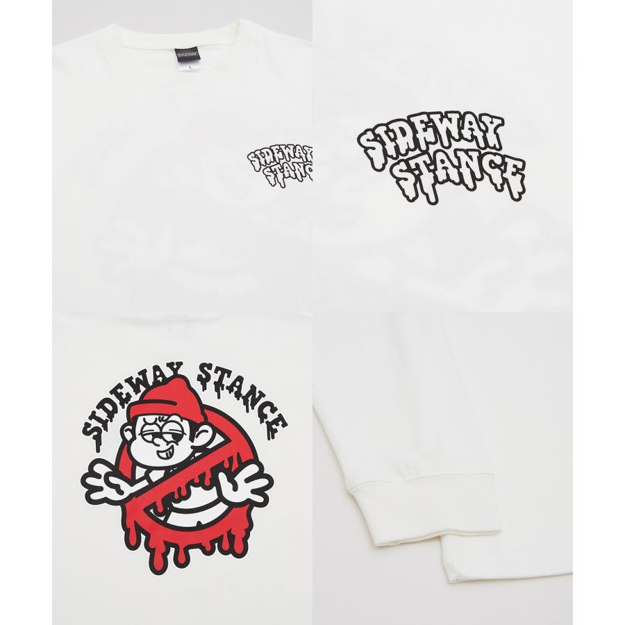 長袖Tシャツ メンズ SIDEWAY STANCE サイドウェイスタンス オリジナルプリント グラフィック バックプリント ロンT 通行止め オーバーサイズ 大きめ | improves | 25